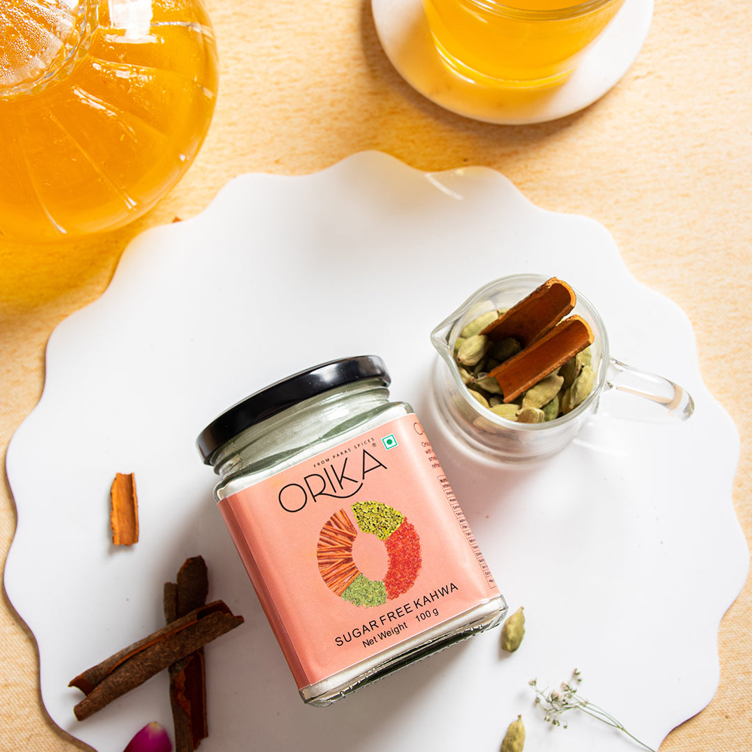 Premium Sugar Free Kahwa, 100gm - Orika Spices India