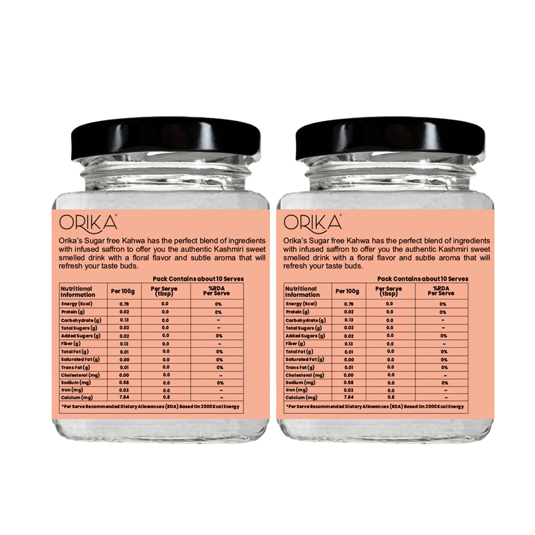 Sugar Free Kahwa (Pack of 2) - Orika Spices India