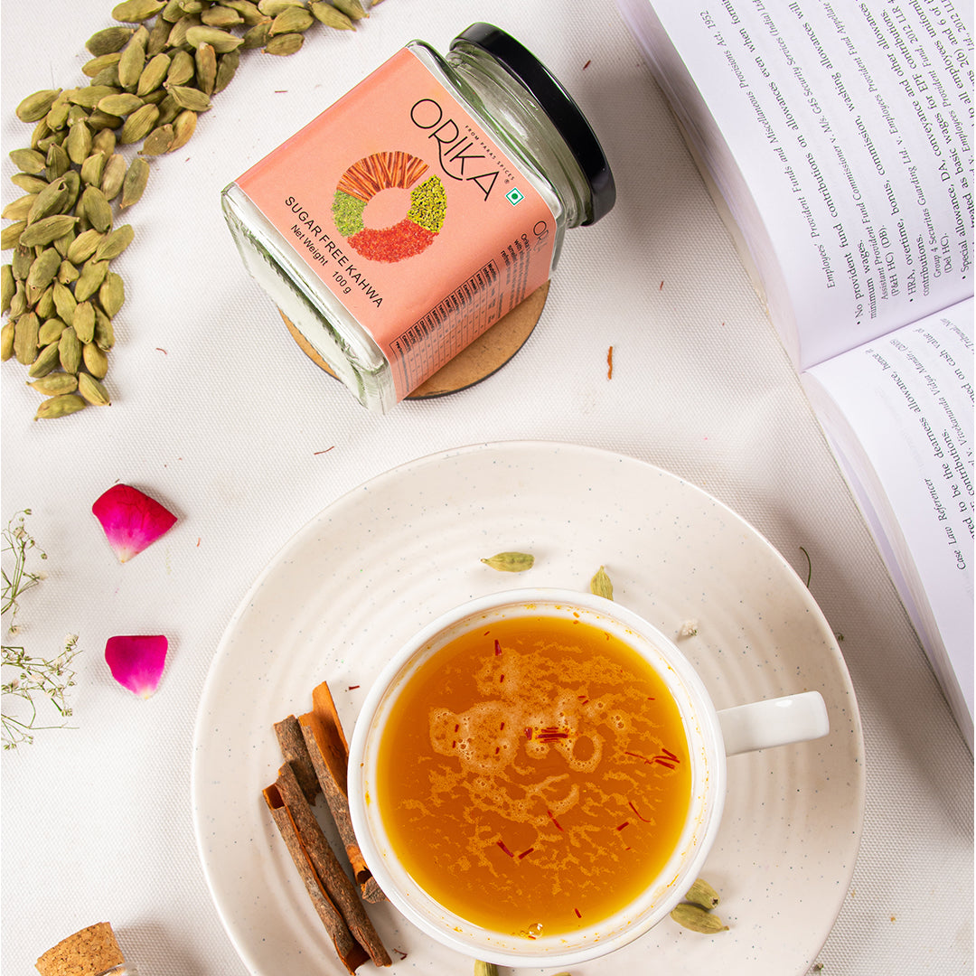 Premium Sugar Free Kahwa, 100gm - Orika Spices India