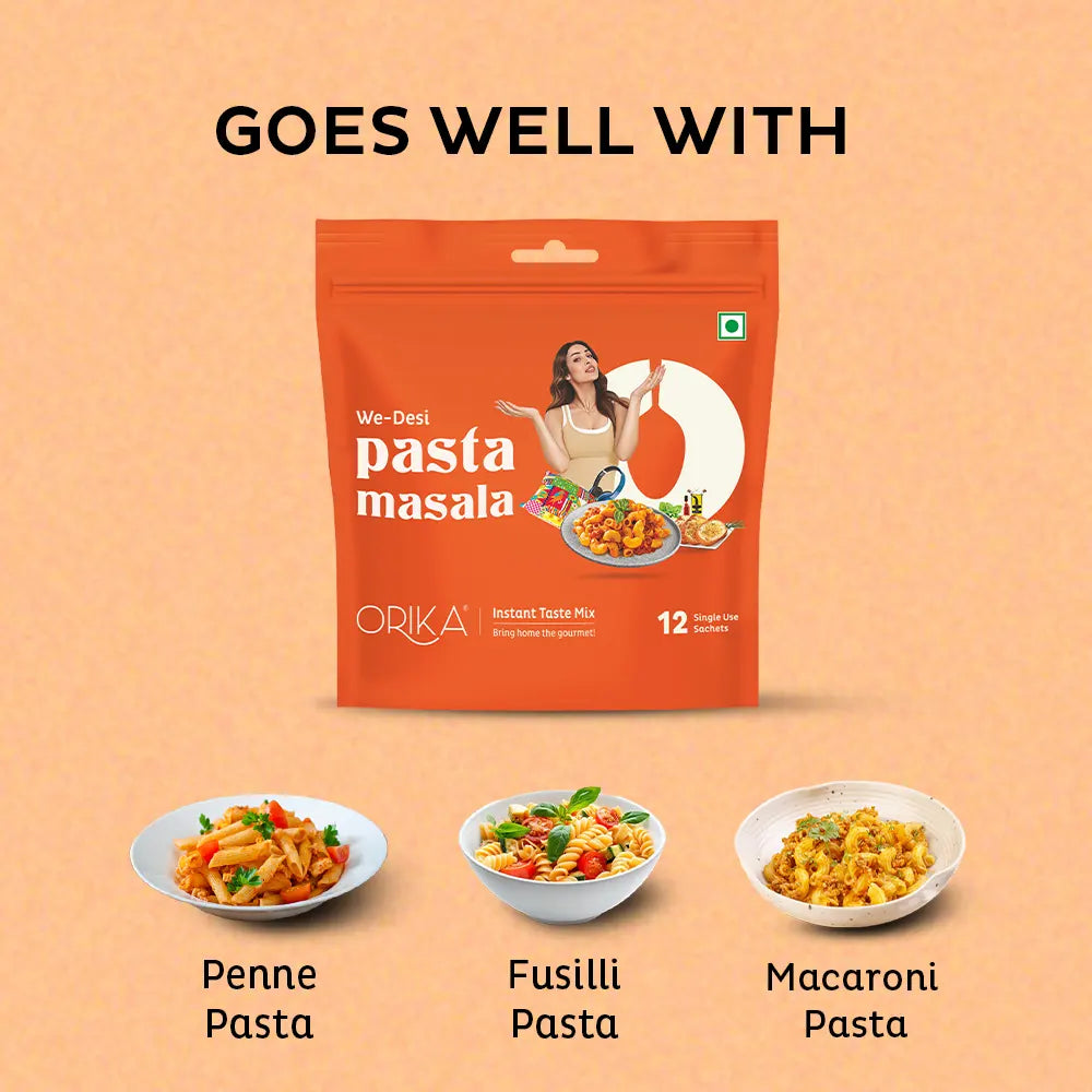 We-Desi Pasta Masala, All in One Masala, 12 single use sachets