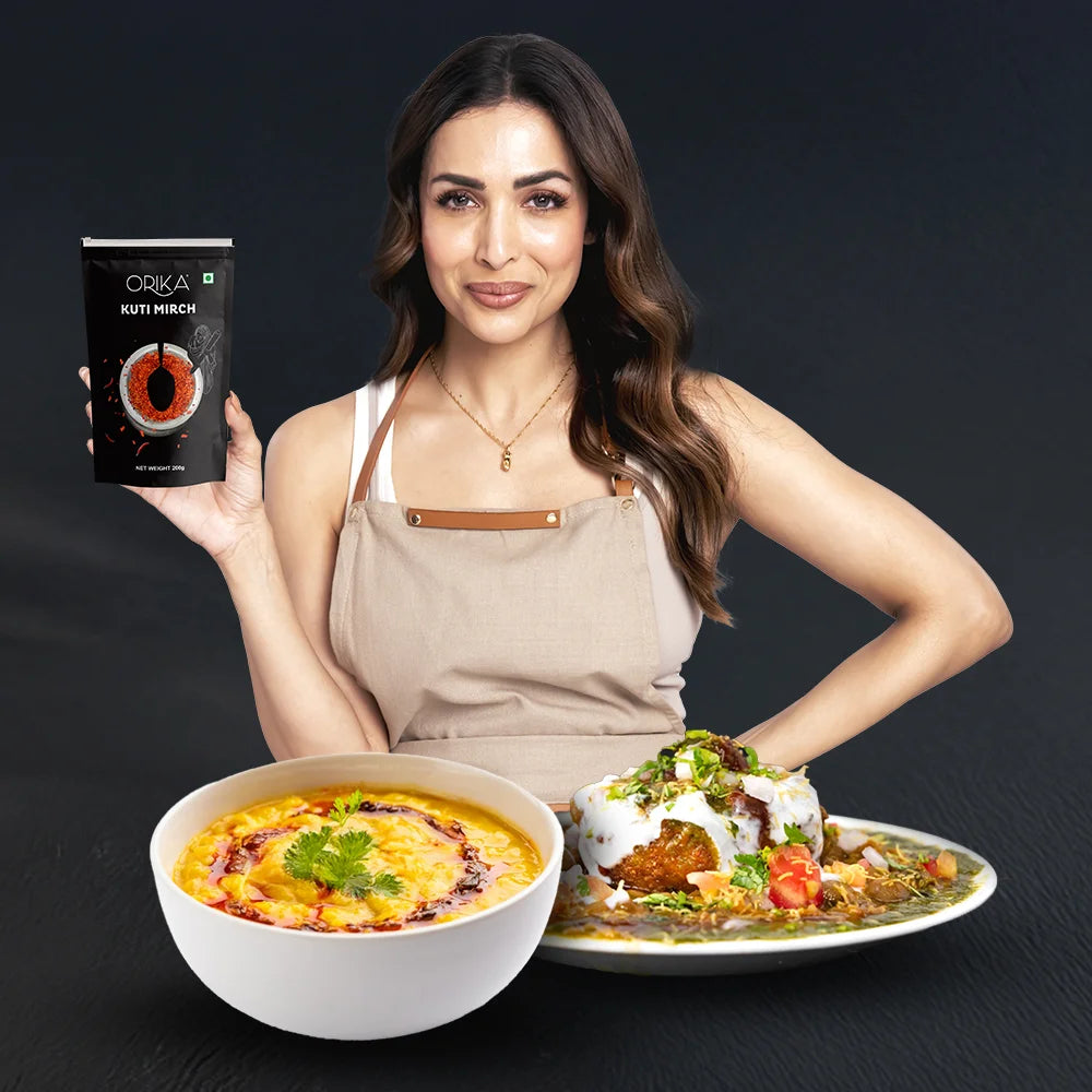 Orika Kuti Mirch (Crushed Red Chilli) | Coarsely Ground Authentic Red Chilli Flakes for Tadka, Pizza, Pasta, Indian & Global Cooking | 200g Pouch