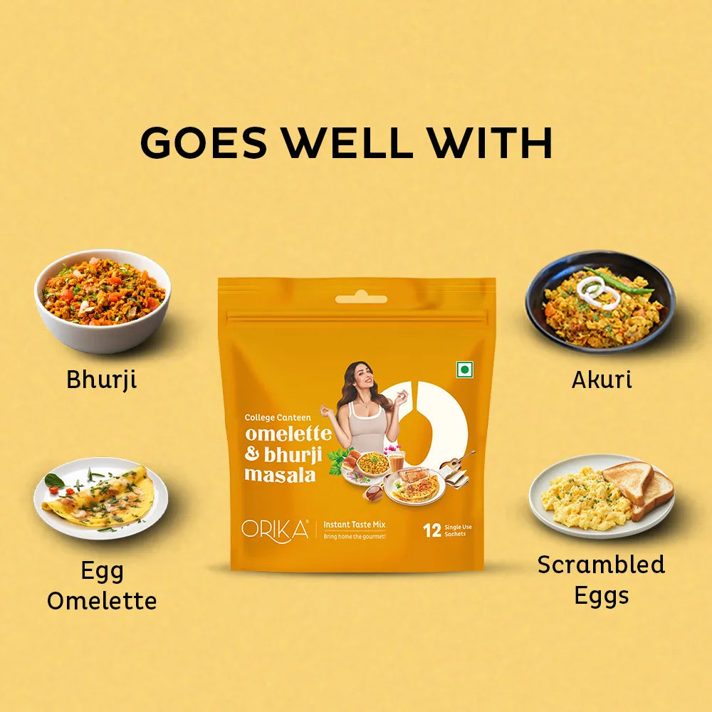 Orika College Canteen Omelette and Bhurji Masala | 12 Sachets
