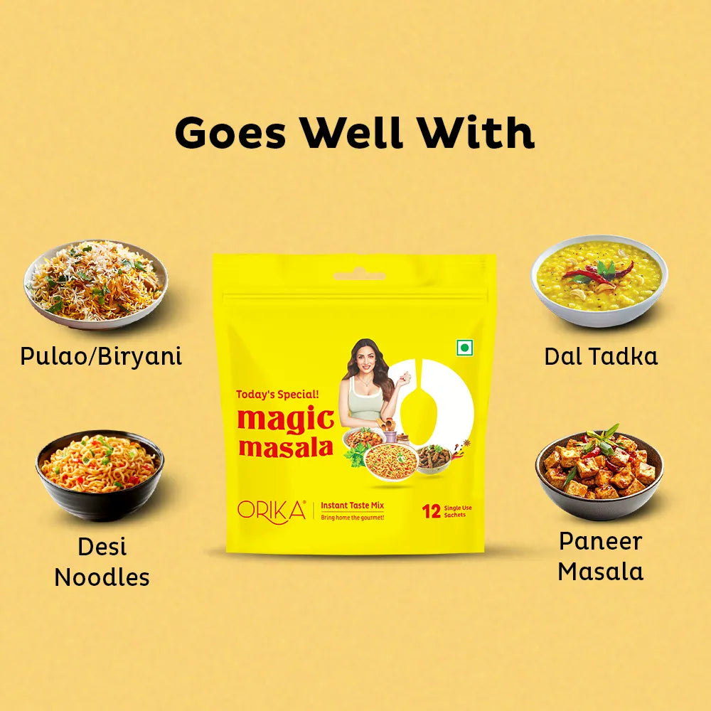 Orika Today's Special Magic Masala | All in One Masala | 12 Sachets