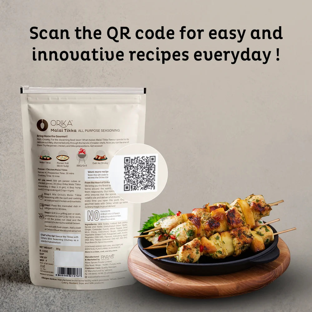 Orika Malai Tikka All Purpose Seasoning 85 Gm