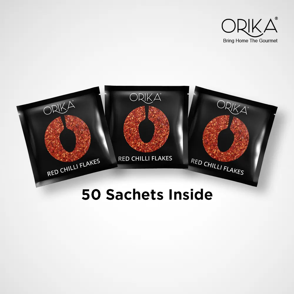 Orika Red Chilli Flakes Jar | 40g (50 Sachets)