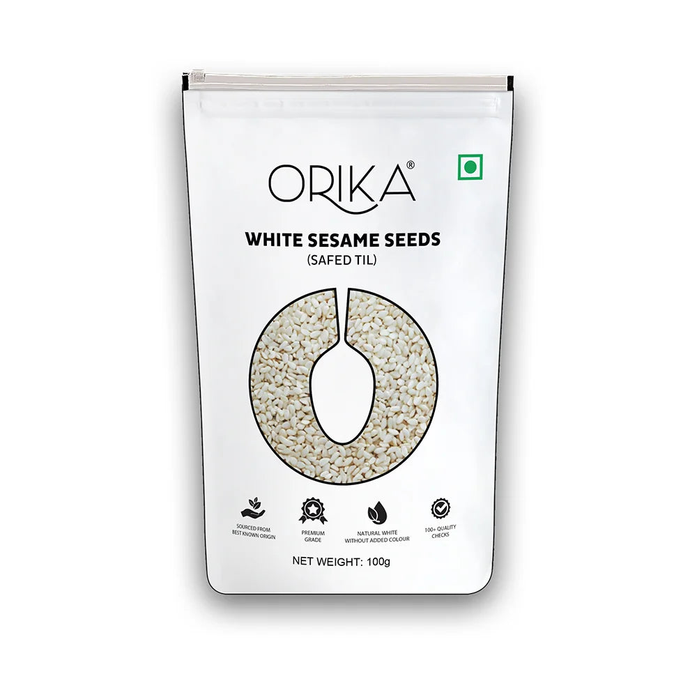 Orika White Sesame Seeds | Safed Til 100 Gms