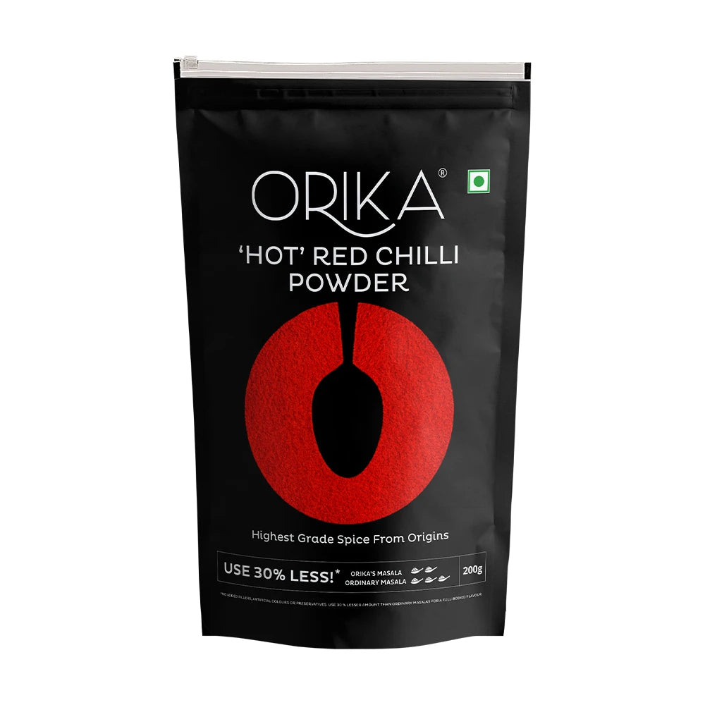 Orika Hot Red Chilli Powder (100 gm, 200gm, 500gm)