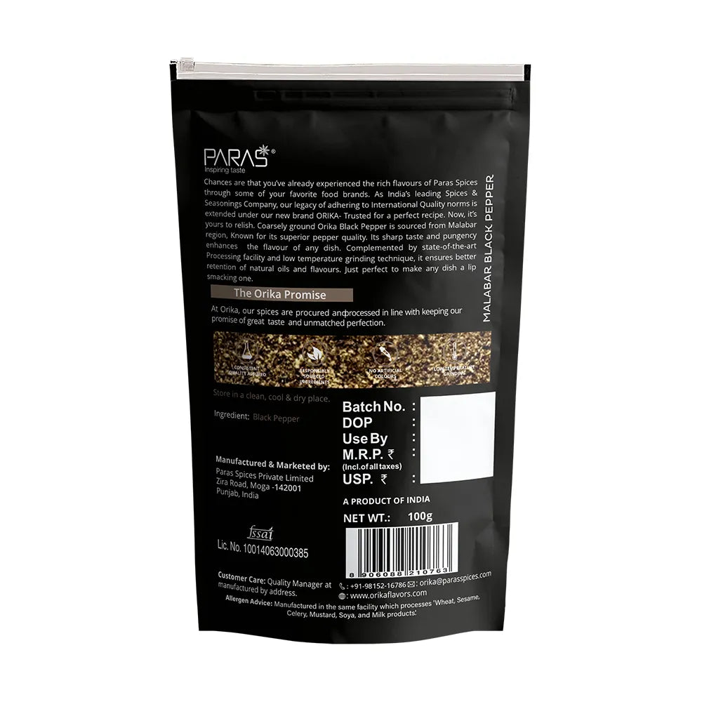 Orika Malabar Black Pepper Powder, 100gm