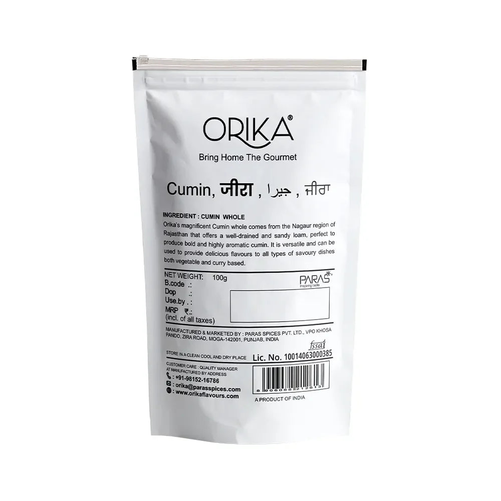 Orika's Nagauri Bold Cumin (Jeera) whole | 100g