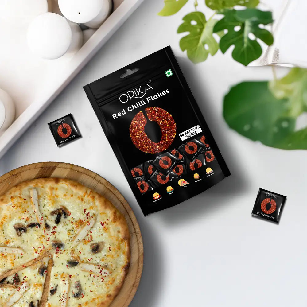 Orika Red Chilli Flakes | 65 Sachets (0.8g each)