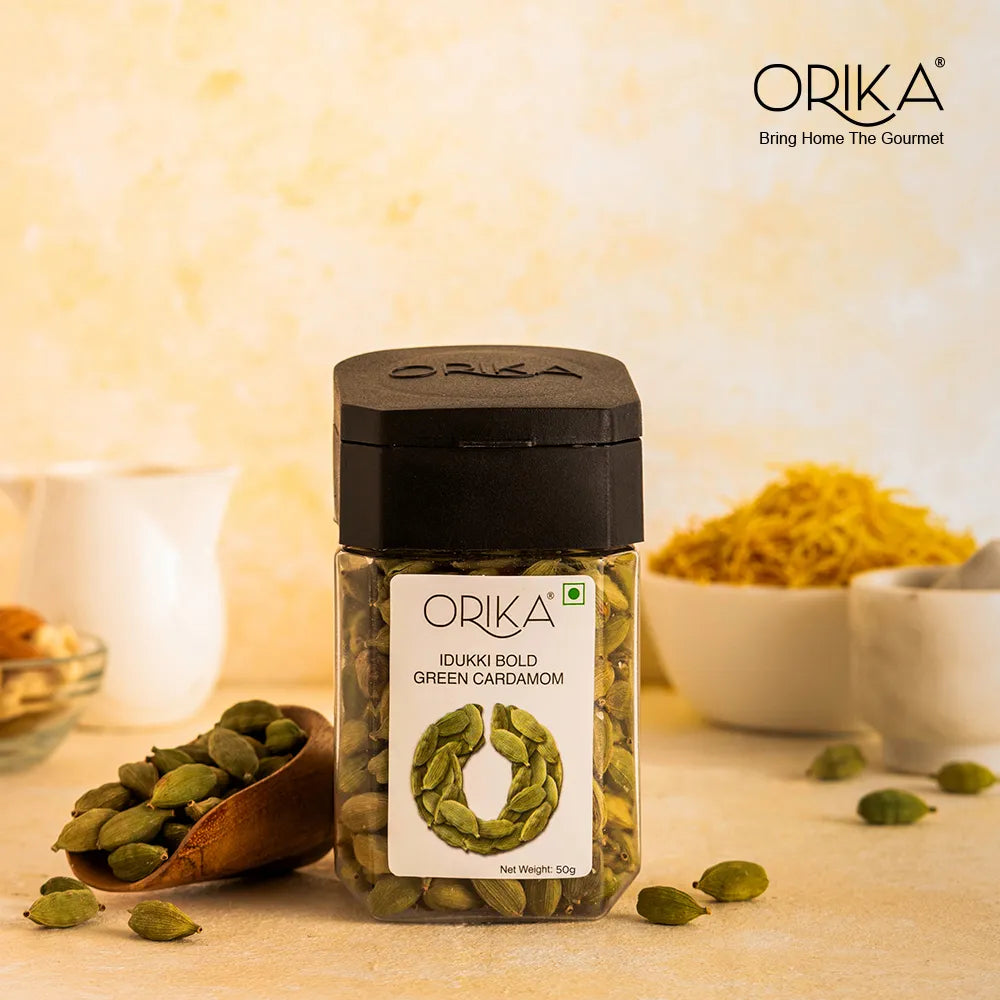 Orika's Idukki Bold Green Cardamom (8mm) | 50g