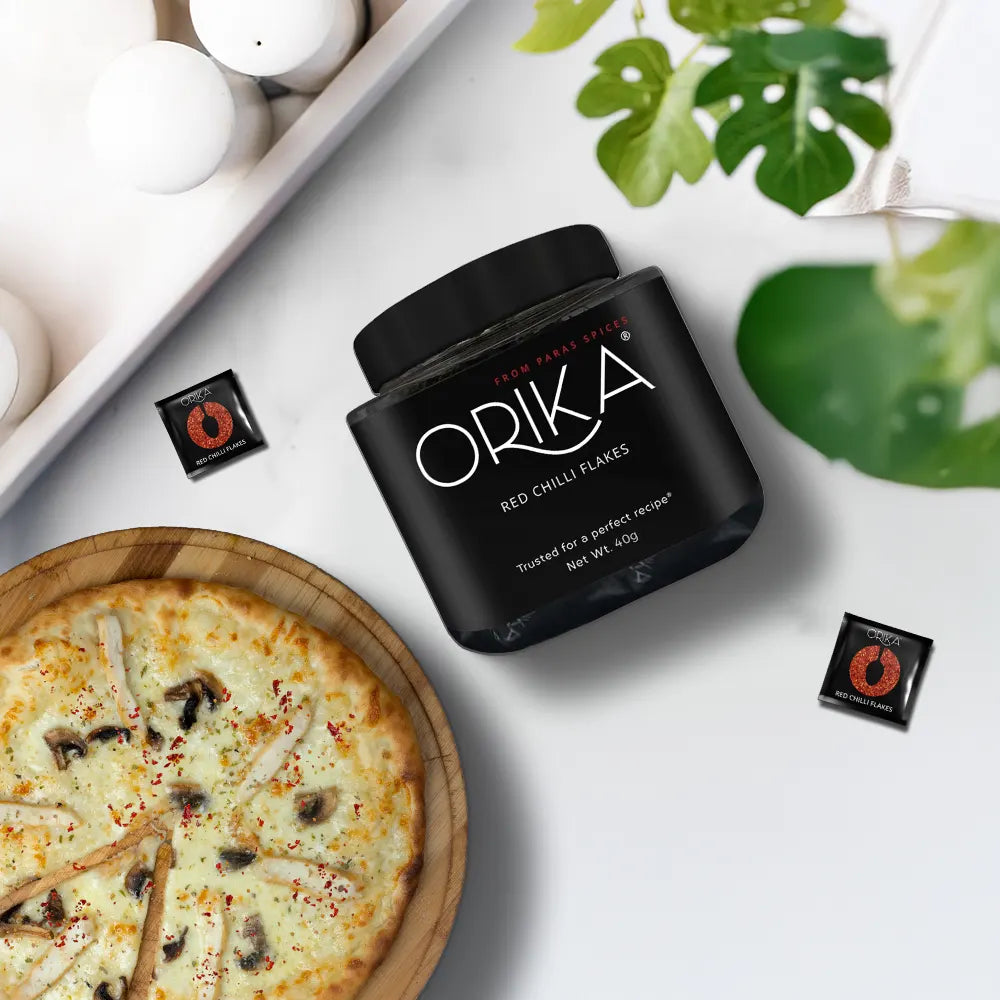 Orika Red Chilli Flakes Jar | 40g (50 Sachets)