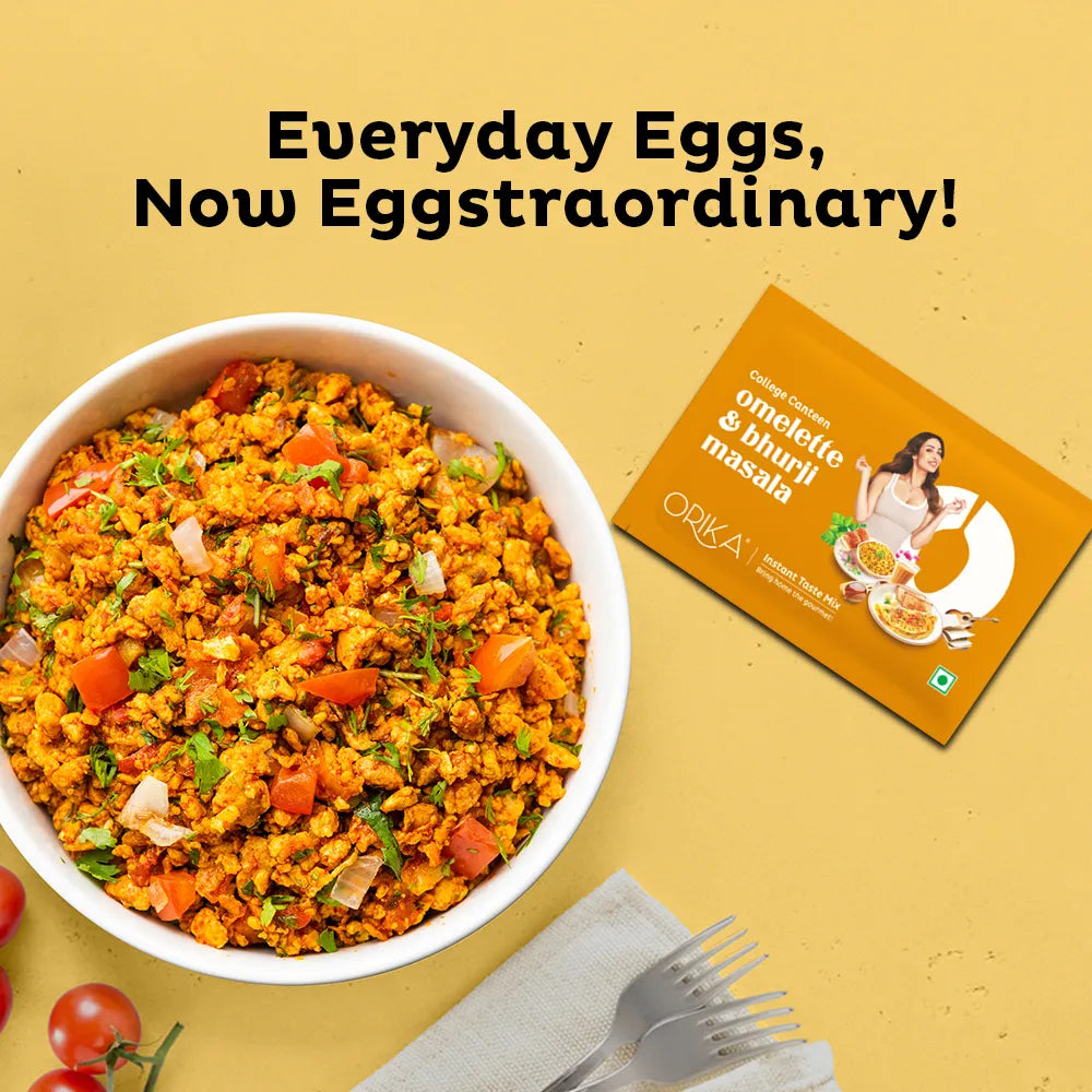 Orika College Canteen Omelette and Bhurji Masala | 12 Sachets