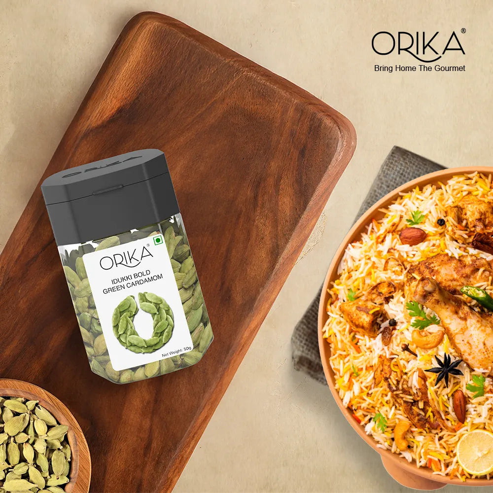 Orika's Idukki Bold Green Cardamom (8mm) | 50g