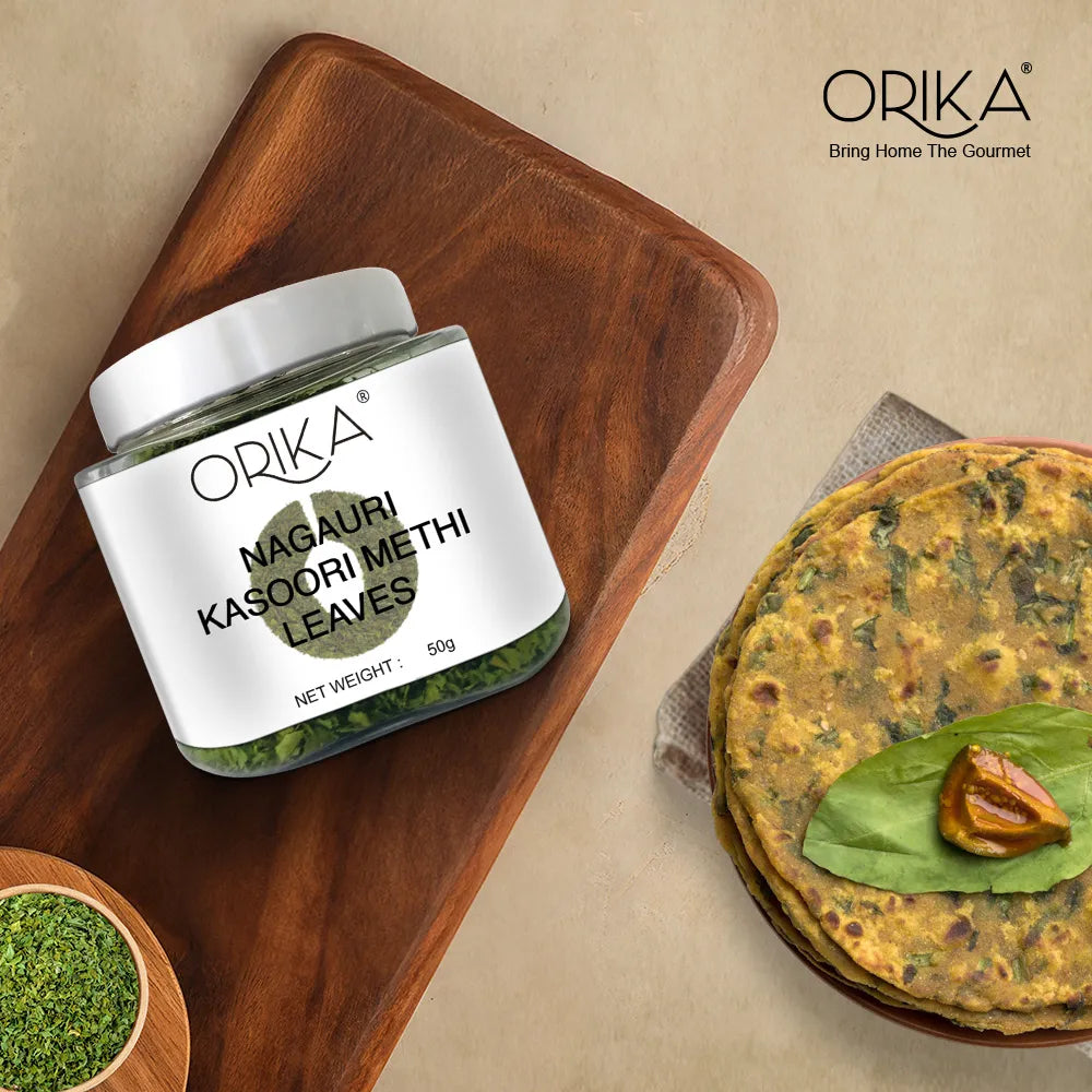 Orika Kasoori / Kasuri Methi Whole, Fenugreek Leaves | 50g