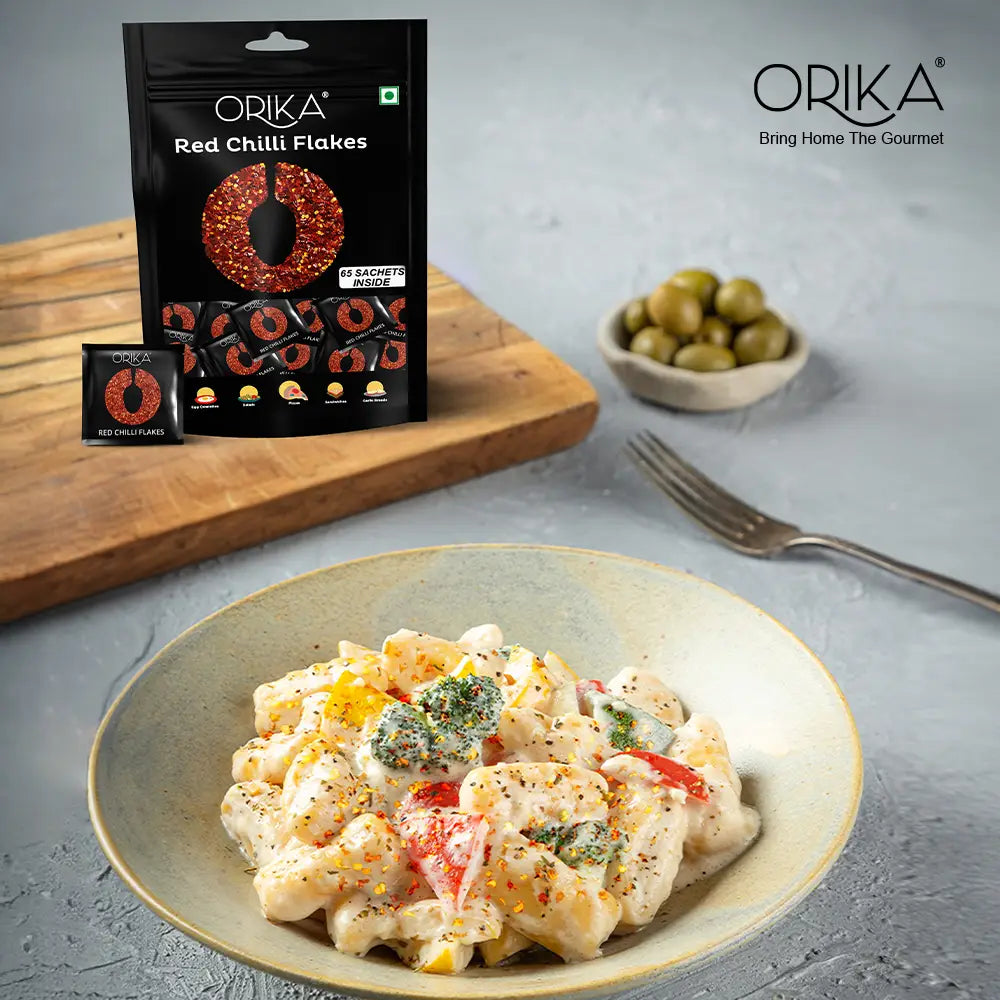 Orika Red Chilli Flakes | 65 Sachets (0.8g each)