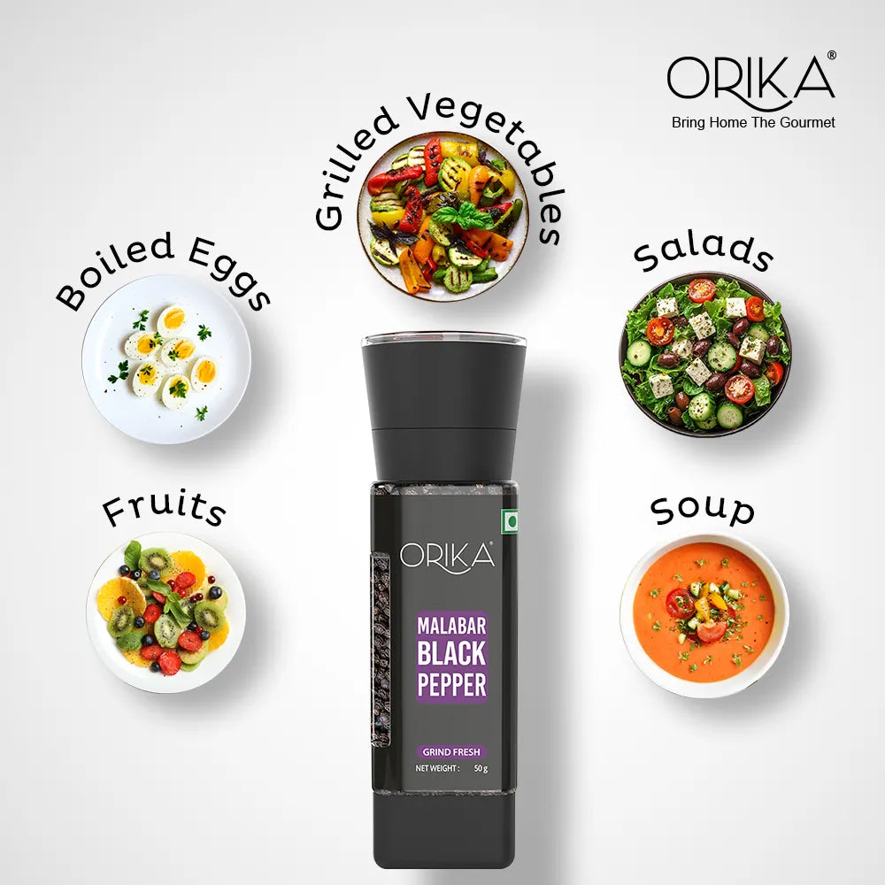 Orika Malabar Black Pepper Grinder | 50g