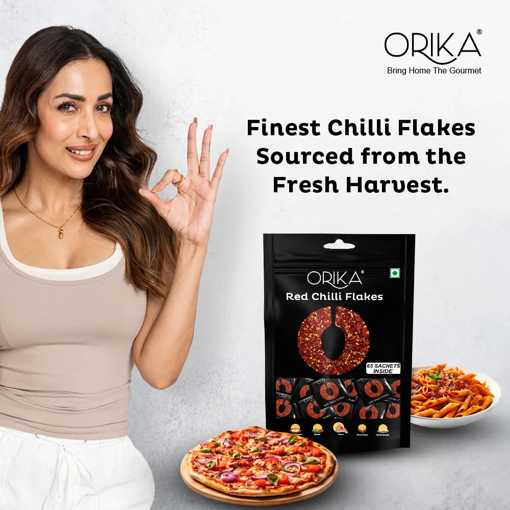 Orika Red Chilli Flakes | 65 Sachets (0.8g each)