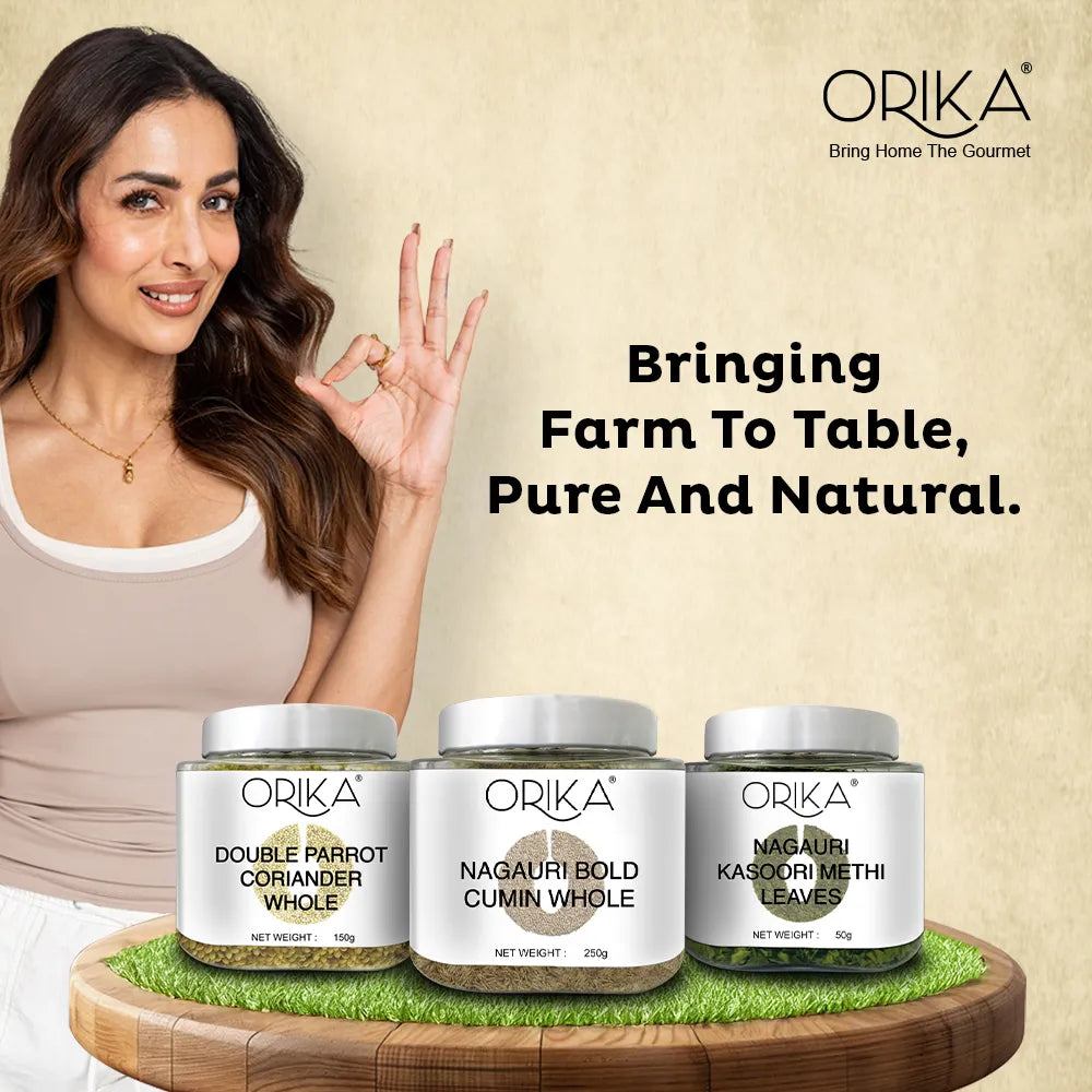 Orika Double Parrot Coriander Whole (Sabut Dhaniya) | 150g