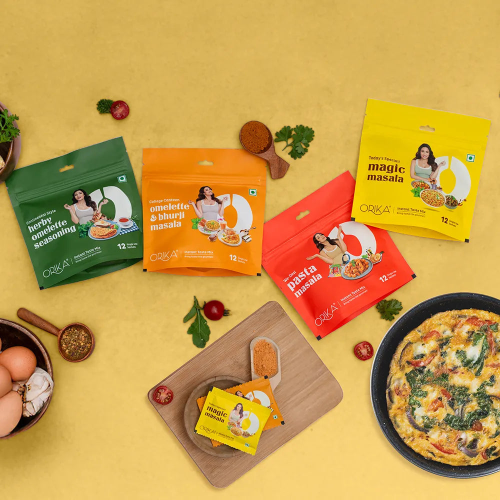 Orika College Canteen Omelette and Bhurji Masala | 12 Sachets