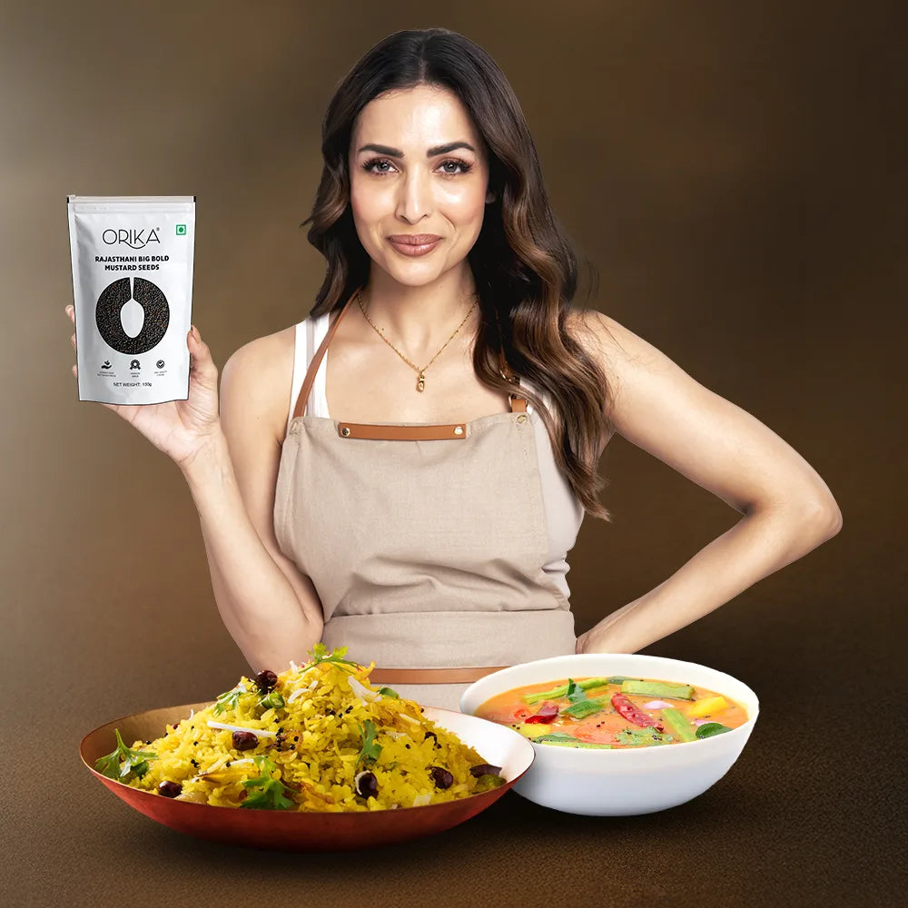 Orika Rajasthani Big Bold Black Mustard Seeds | 100g