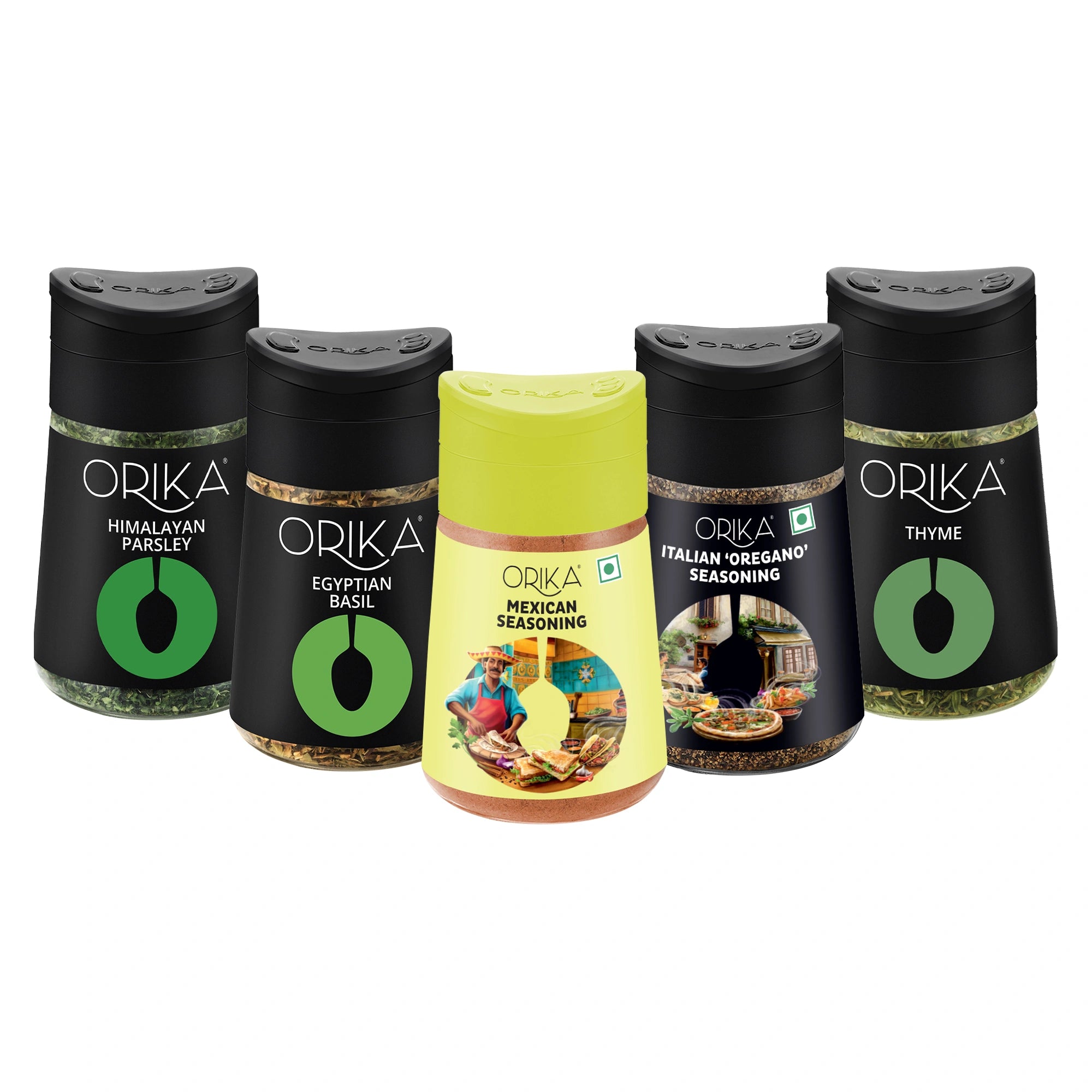 Orika Multipurpose Seasoning Combo (Italian Seasoning + Himalayan Parsley + All Purpose Mexican Seasoning + Egyptian Basil + Turkish Thyme)