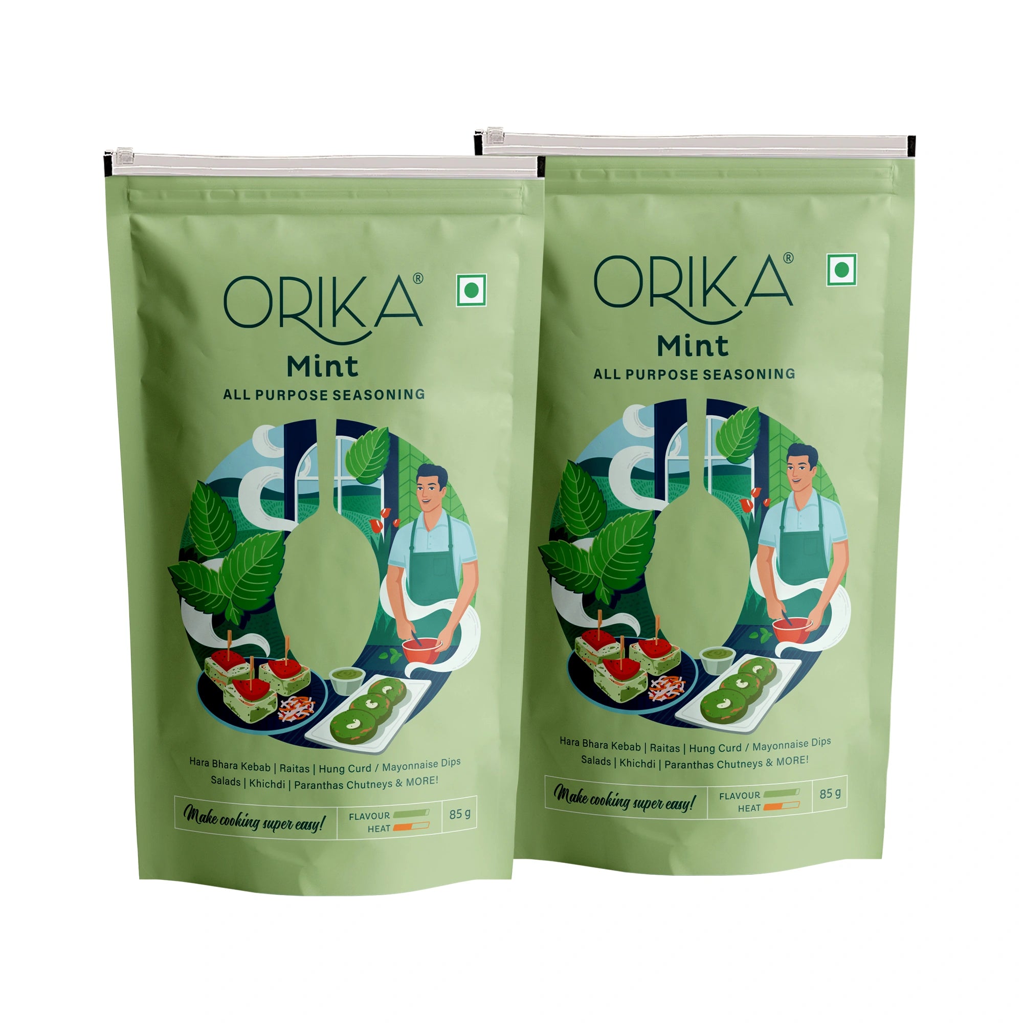 Orika Mint All Purpose Seasoning, Pack of 2, 85g/pack