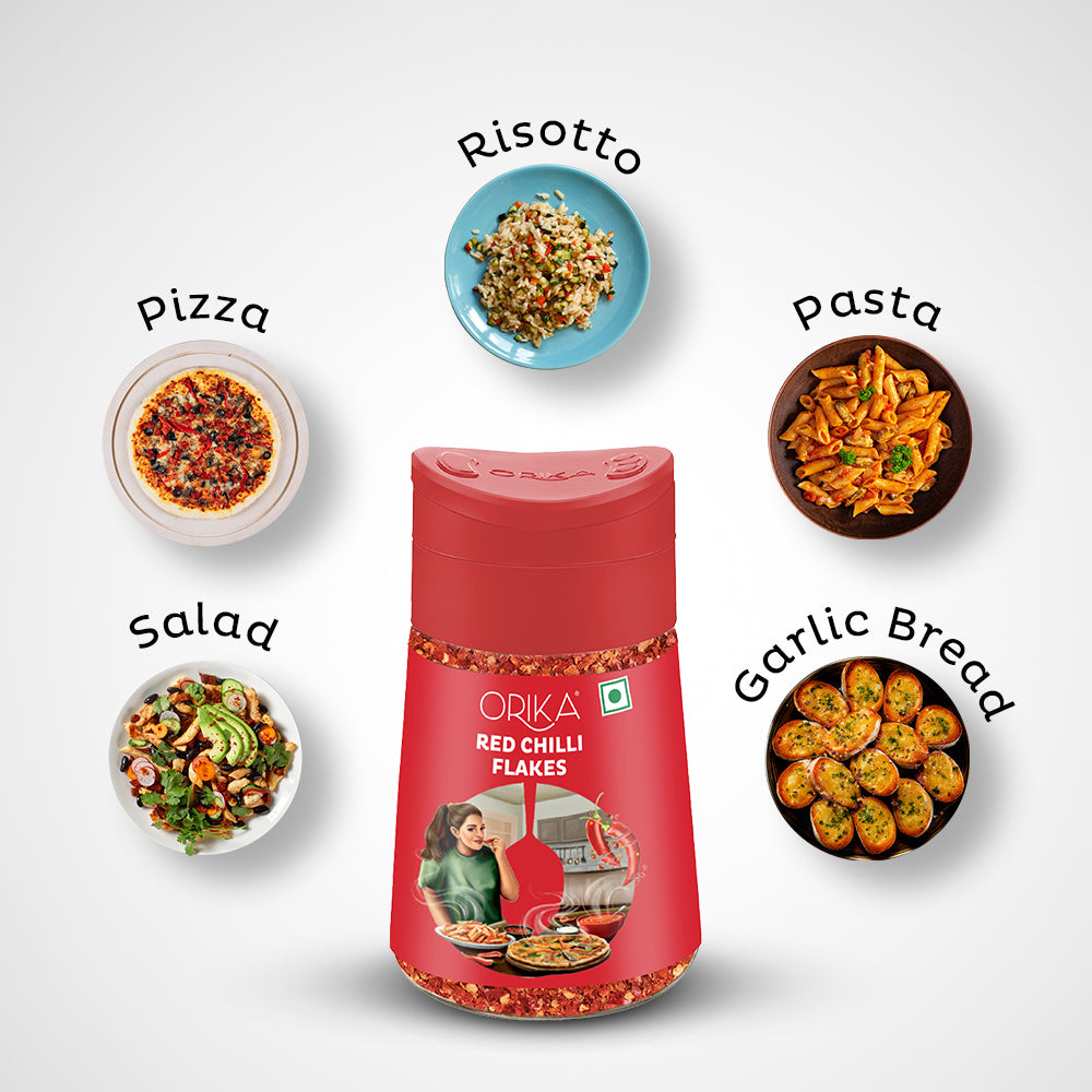 Orika Combo of Korean Seasoning, Red Chilli Flakes & African Per Peri Seasoning