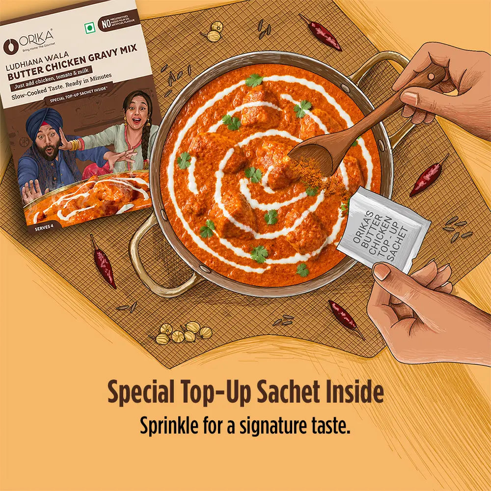 Orika Ludhiana Waala Butter Chicken Gravy Mix | 51g