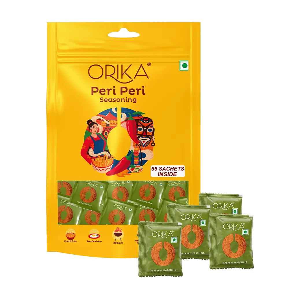 Orika African Peri Peri All Purpose Seasoning |  65 Sachets (1g each)