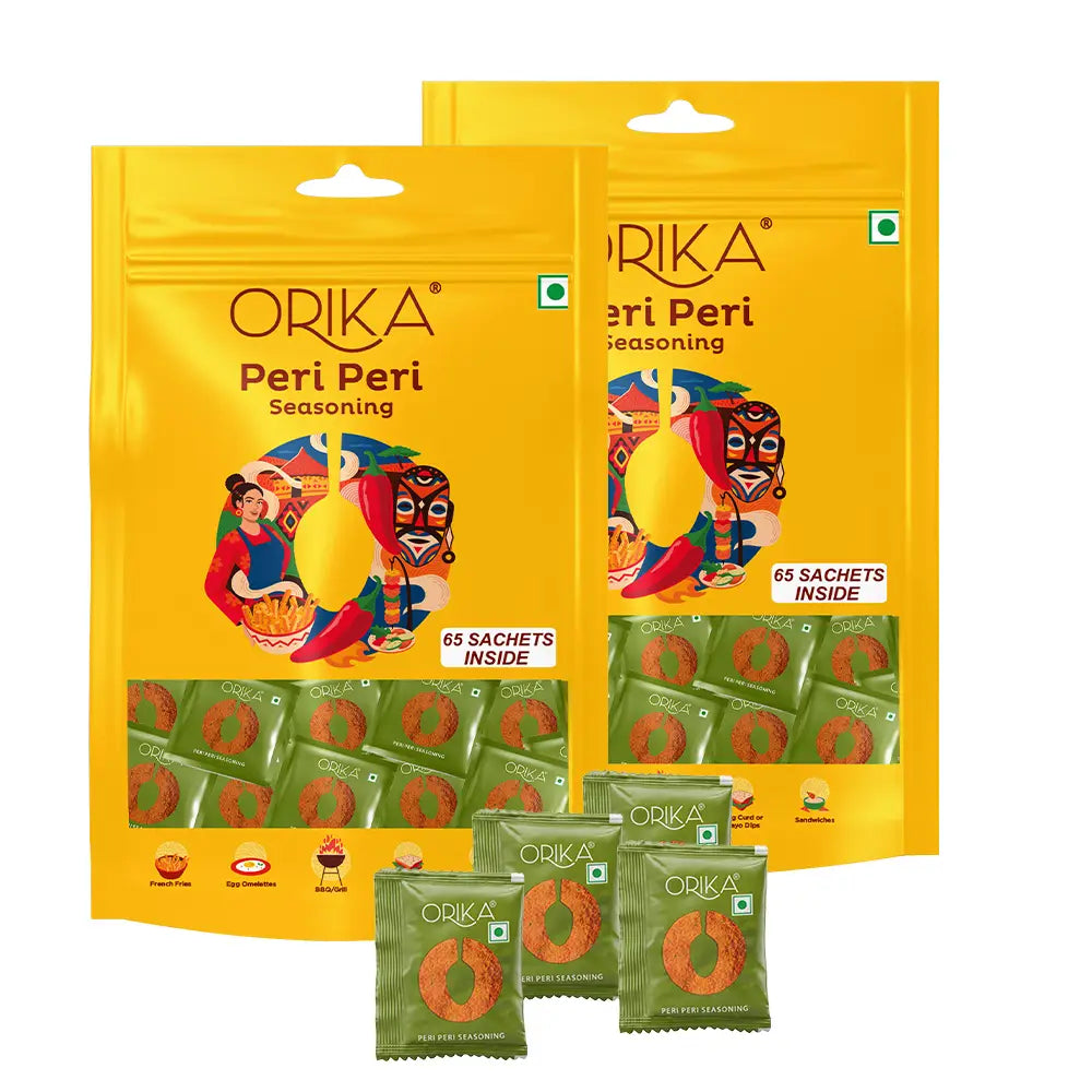 Orika African Peri Peri All Purpose Seasoning |  65 Sachets (1g each)