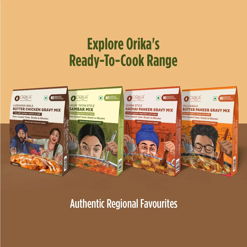 Orika Tangy Tamil Meal Sambar Mix Gravy Mix | Authentic South Indian Sambar | 51g