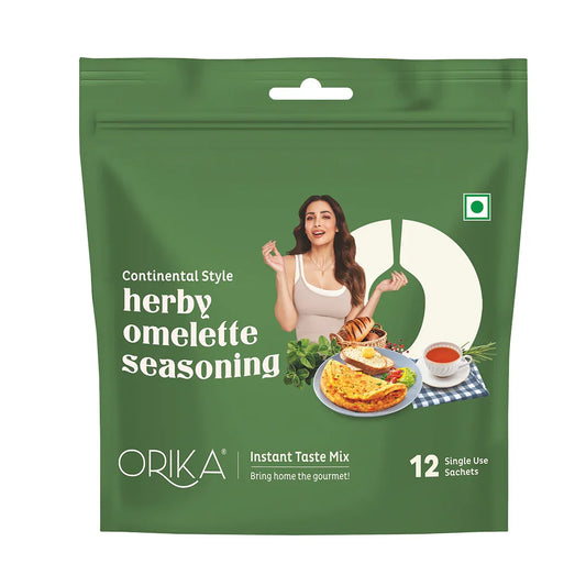 Continental Style Herby Omelette Seasoning-12 single use sachets - Orika Spices India