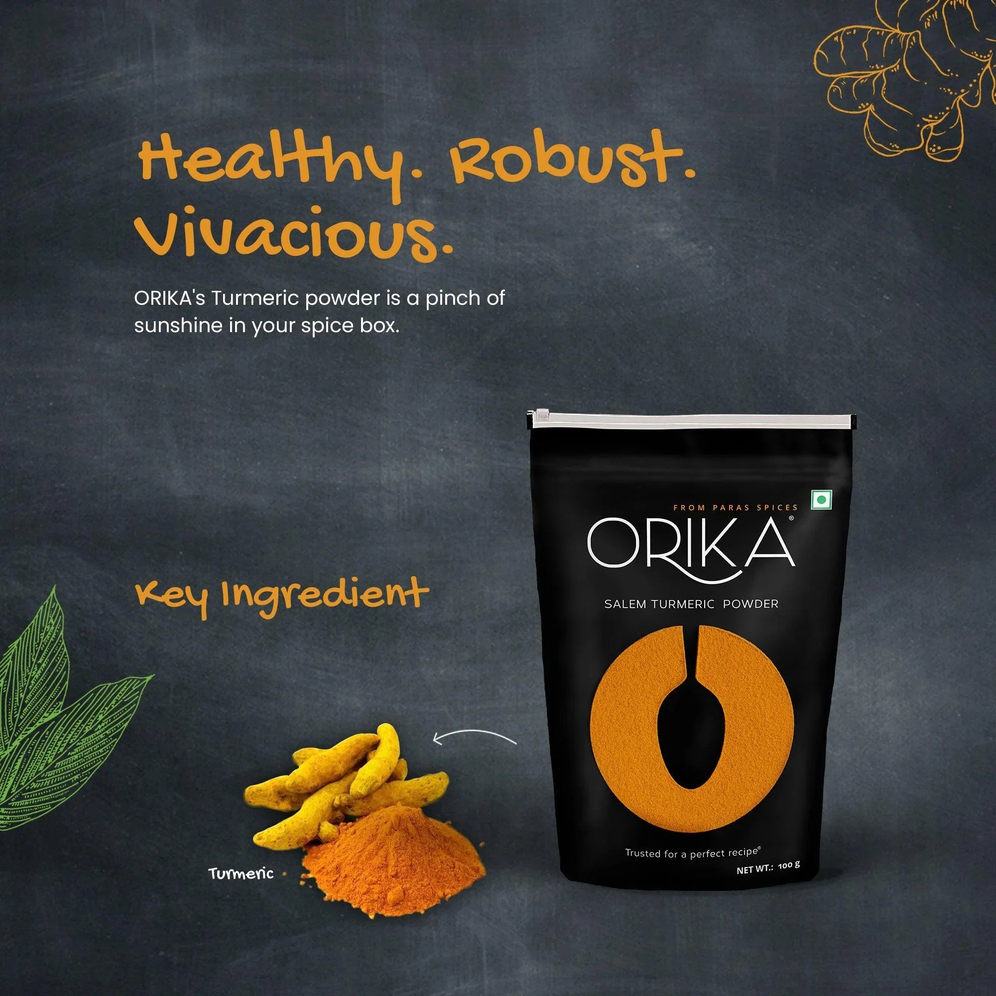 Orika 3-in-1 Kitchen Essential Combo (Pack of 6, 100gms each) - Orika Spices India