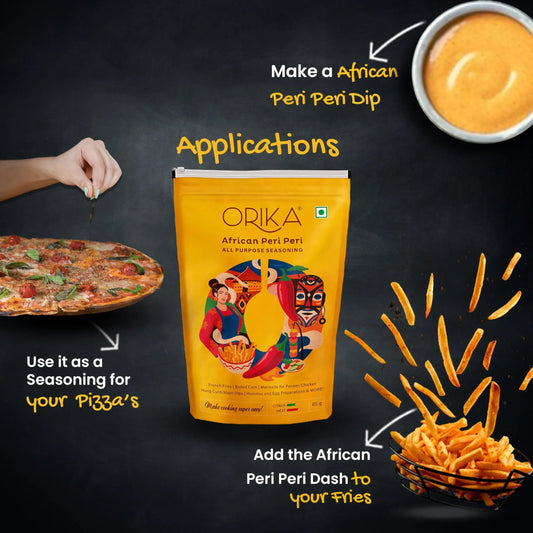 Orika African Peri Peri & Tandoori All Purpose Seasoning Marinade Combo 170 Gm - Orika Spices India
