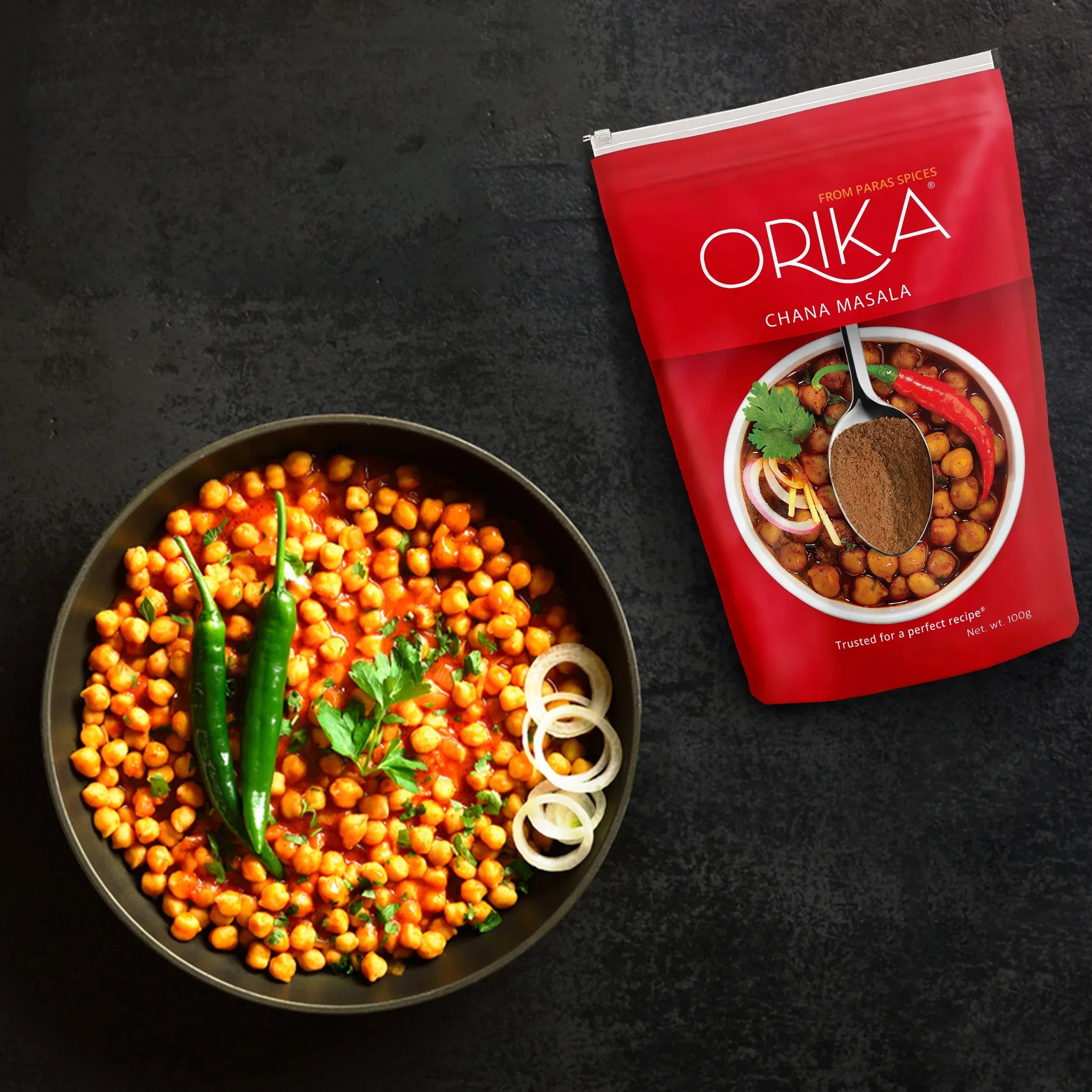 Orika Chana Masala 100 gm - Orika Spices India