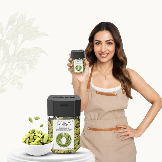 Orika combo of Indian Chai Masala & Idukki Bold Green Cardamom - Orika Spices India