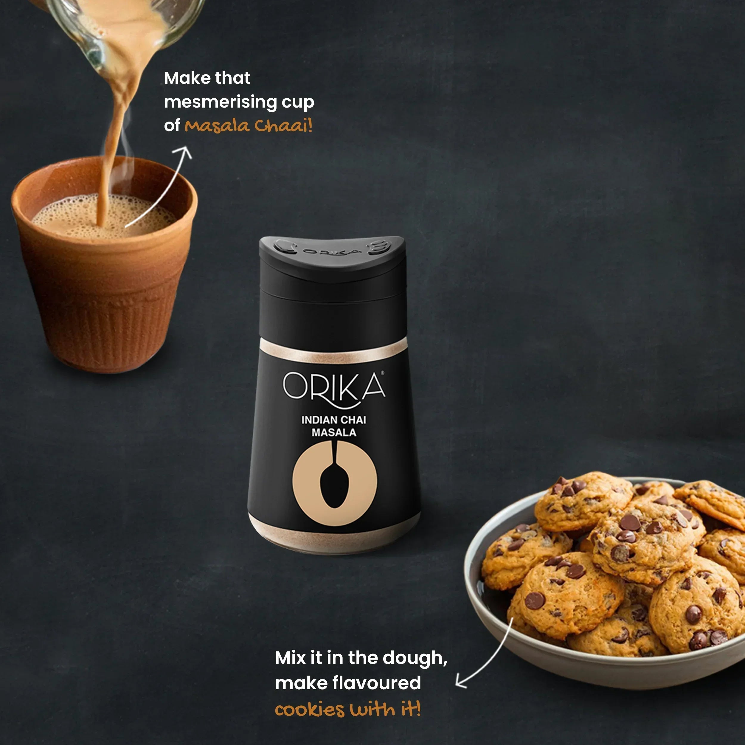 Orika combo of Indian Chai Masala & Idukki Bold Green Cardamom - Orika Spices India