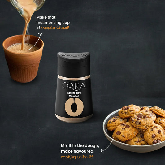 Orika combo of Indian Chai Masala & Idukki Bold Green Cardamom - Orika Spices India
