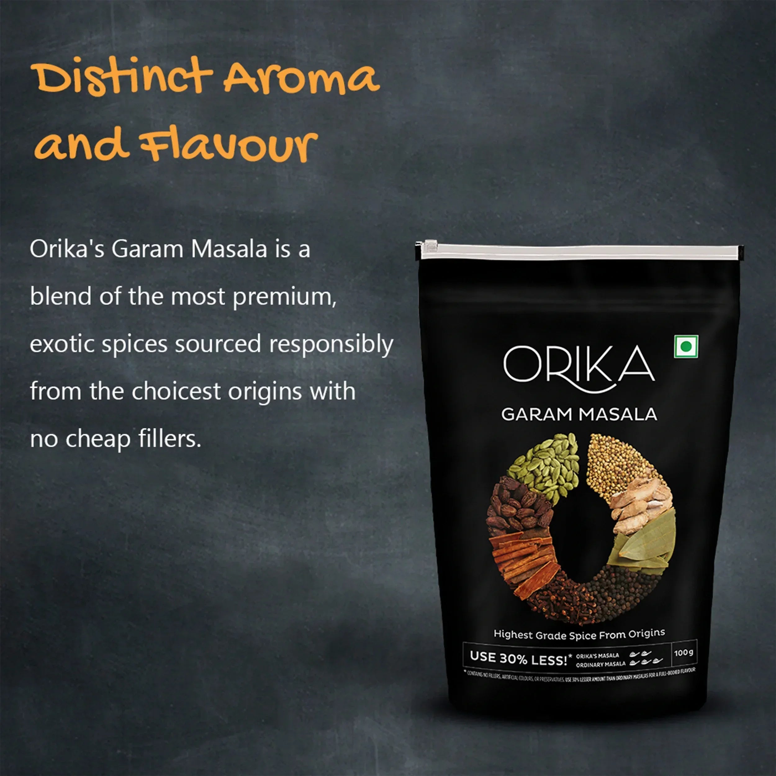 Orika Garam Masala Combo (Pack of 3, 100gms each) - Orika Spices India