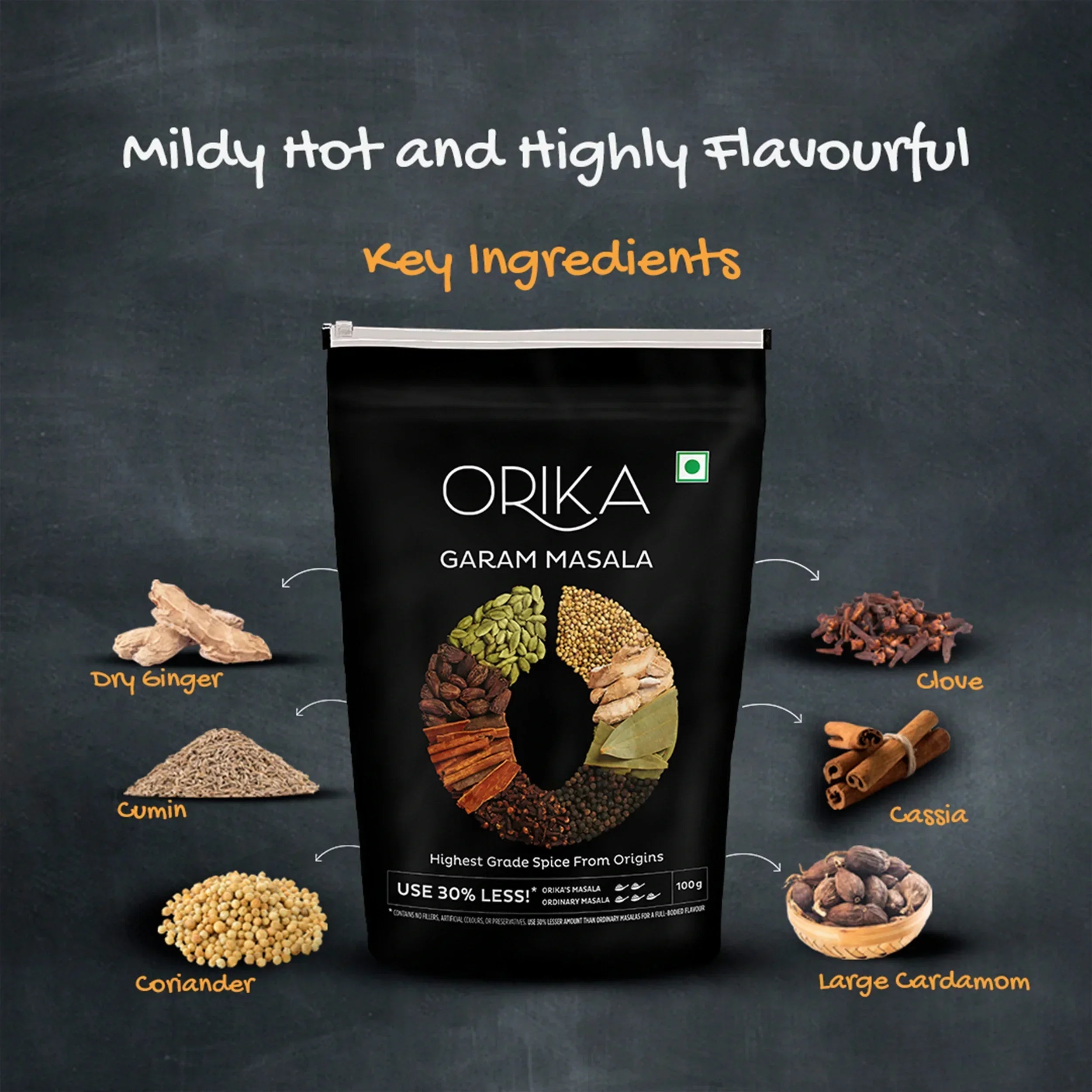 Orika Garam Masala Combo (Pack of 3, 100gms each) - Orika Spices India