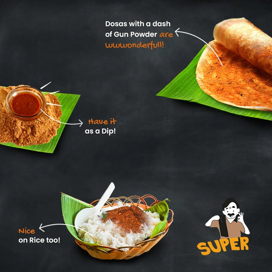 Orika Gourmet cooking coombo of True Sri Lankan Cinnamon Powder 50g & Southern Gun Powder 80g - Orika Spices India