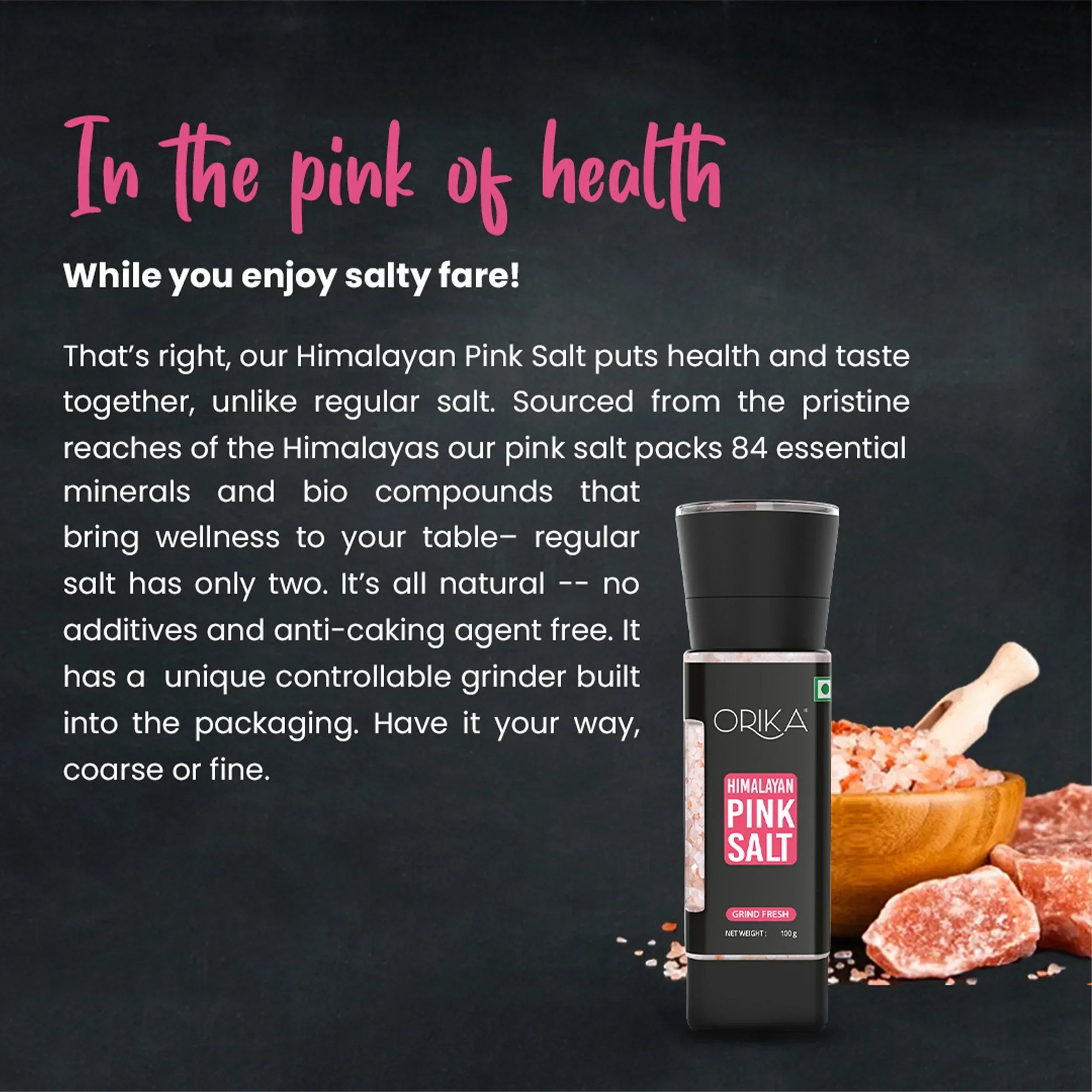 Orika Grinders Combo (Pack of 4), 285g - Orika Spices India