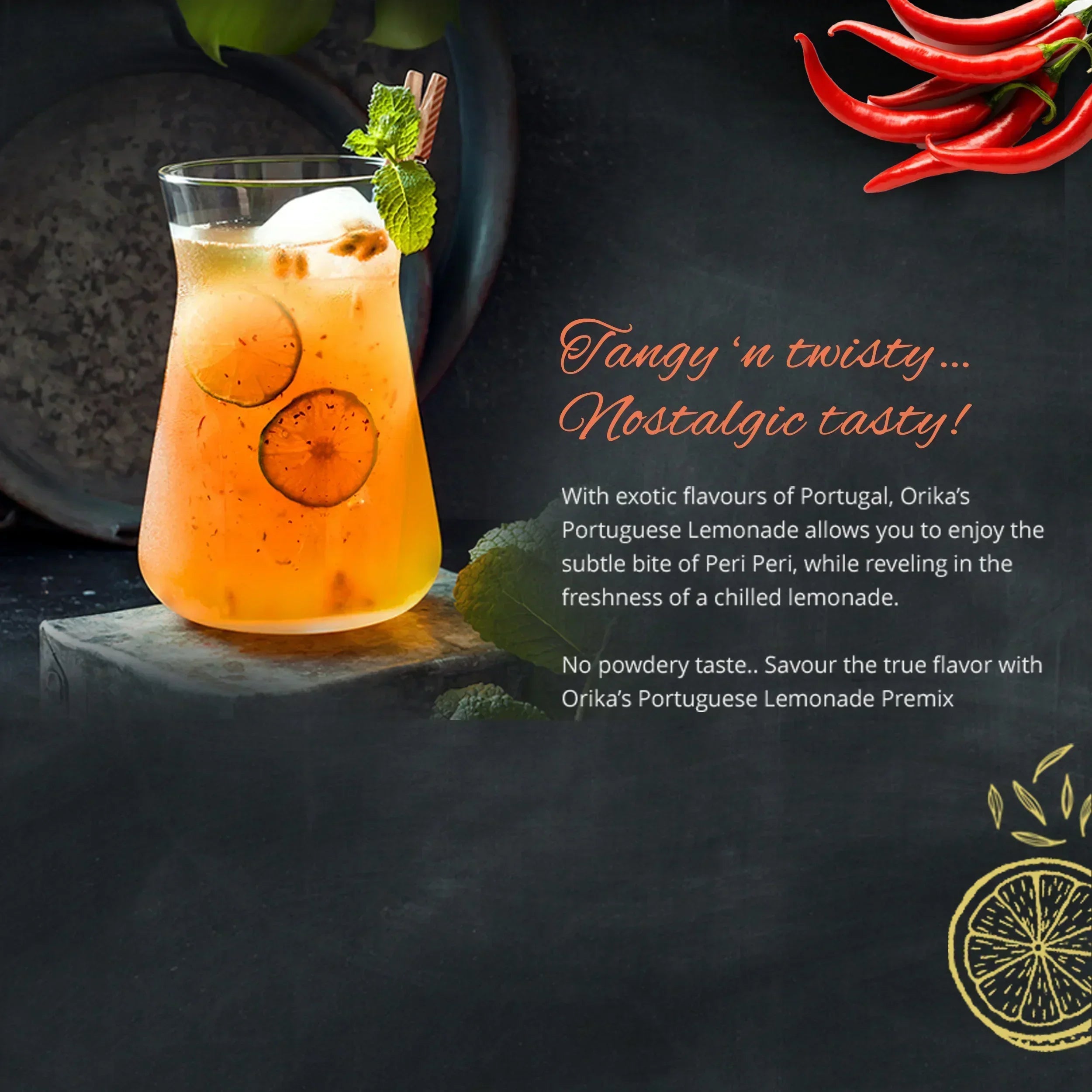 Orika Herbilicious Lemonade Combo ( Jaljeera Lemonade (Pack of 2) + Portuguese Lemonade (Pack of 1)) - Orika Spices India