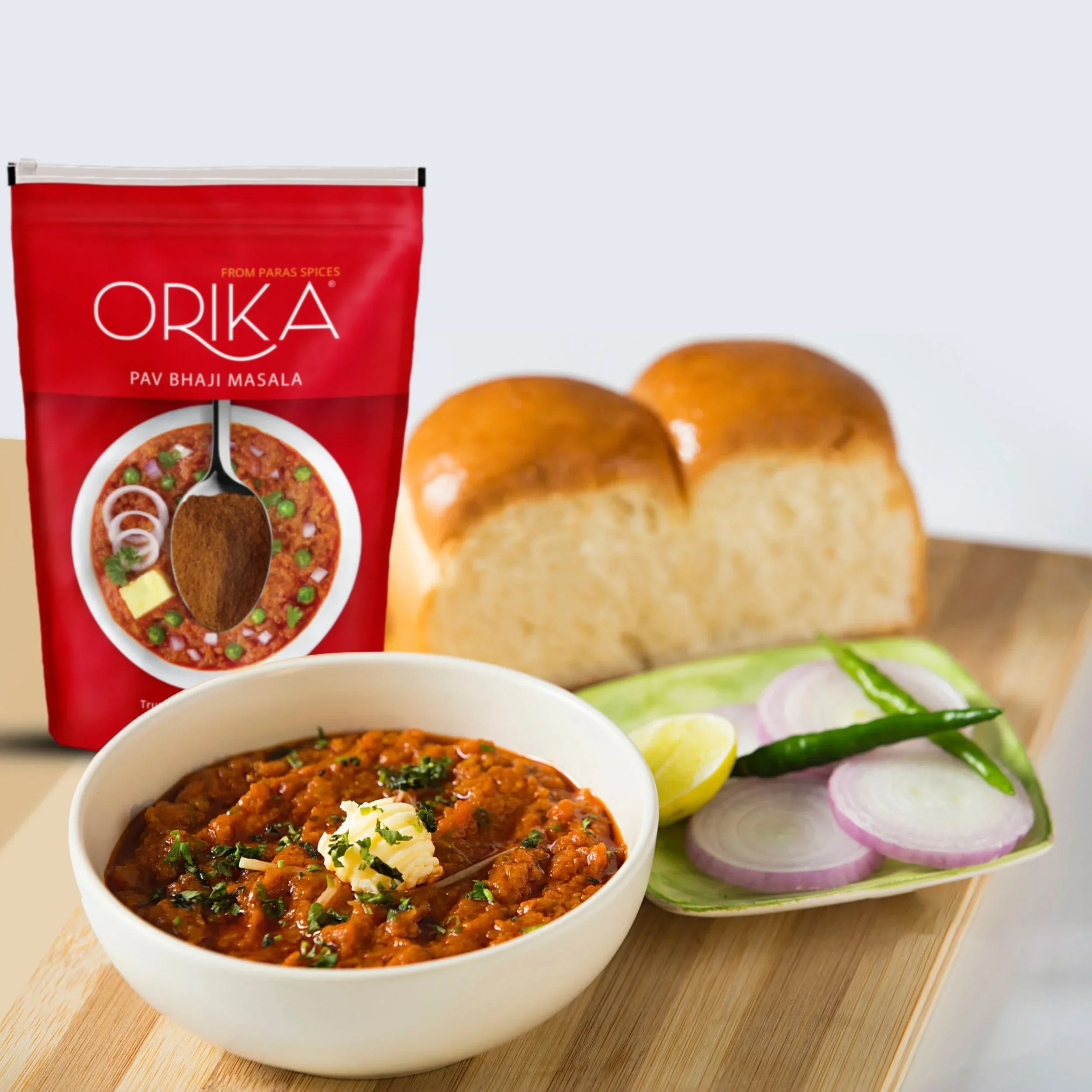 Orika Indian Delicacy combo Sambhar Masala, Pav Bhaji Masala, Garam Masala (Pack of 3, 100gms each) - Orika Spices India