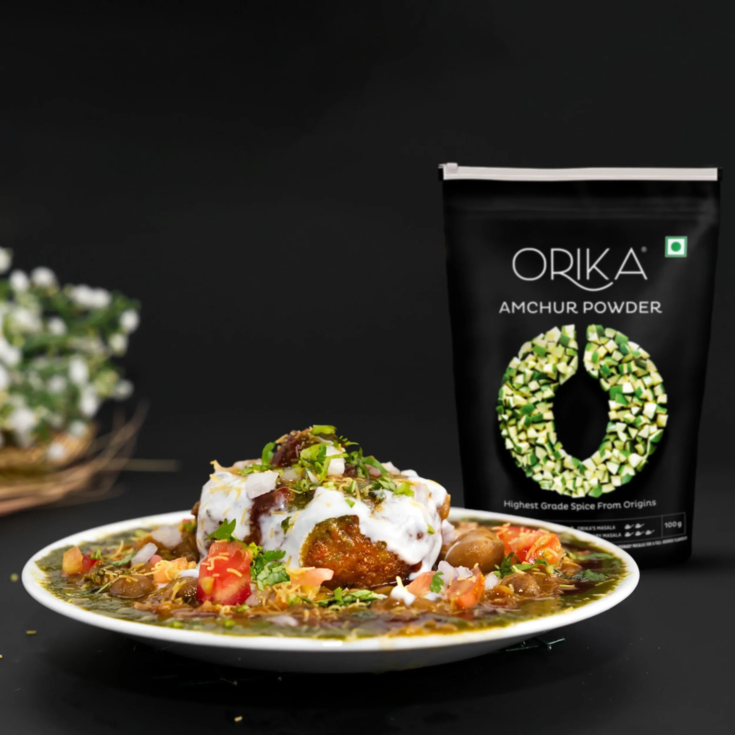 Orika Indian Essential Combo (Sambhar Masala 100g + Coriander Powder 100g + Amchoor Powder 100g) ( Pack of 3) - Orika Spices India