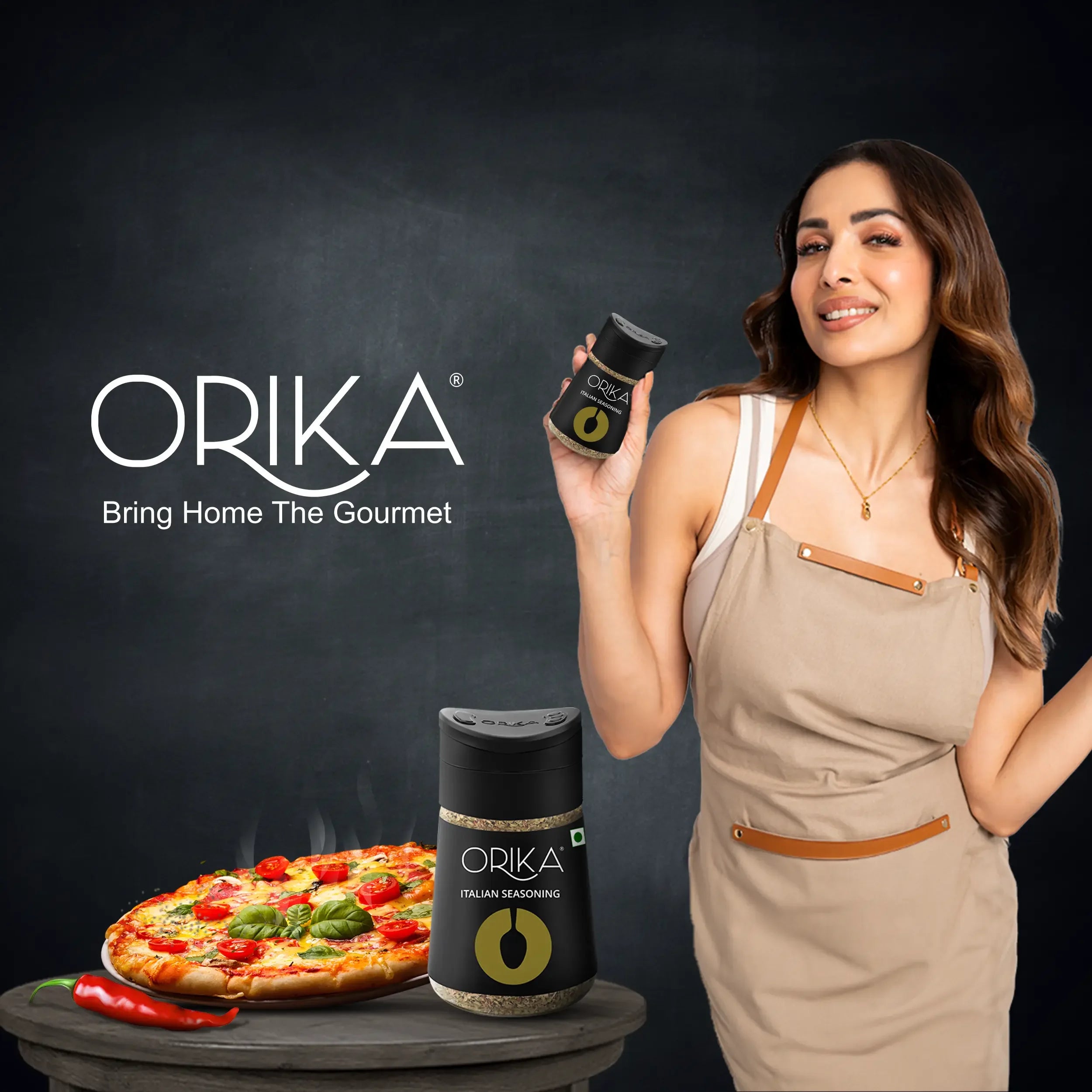 Orika Italian Table Combo (2 Italian Seasoning (75 g/each) & 1 Red Chilli Flakes (50 g)) - Orika Spices India