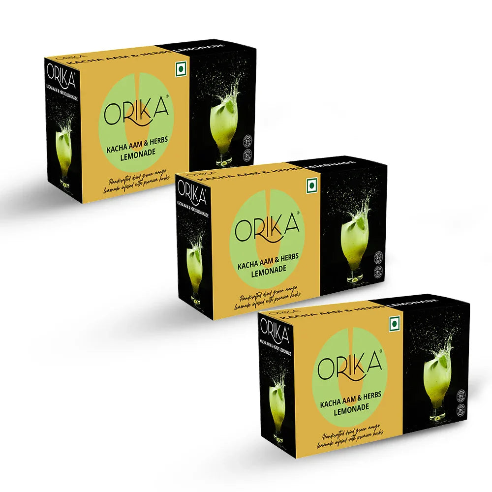 Orika Kacha Aam Lemonade Pack of 3, 190g/each - Orika Spices India