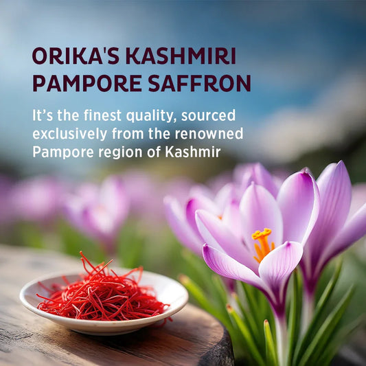 Orika Kashmiri Pampore Saffron .5 Gm - Orika Spices India