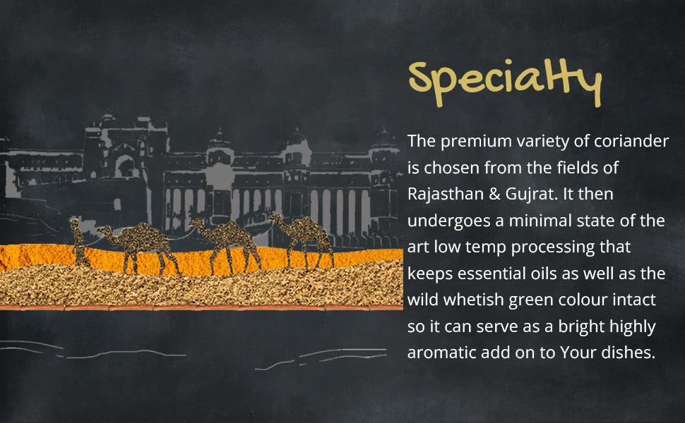 Orika Kitchen Essentials Combo 1 (Hot Red Chilli Powder 2pc, Salem Turmeric Powder 2pc, Coriander Powder 2pc) (Pack of 6, 100gms each) - Orika Spices India